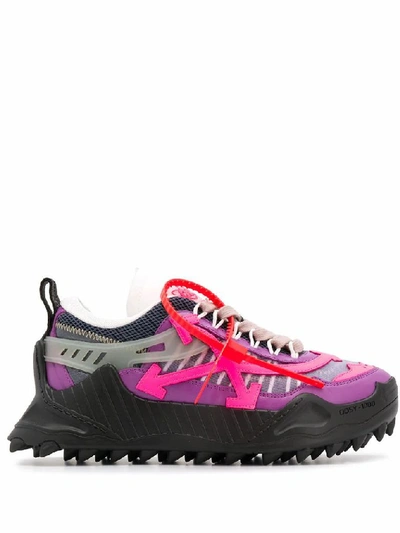Shop Off-white Women's Purple Polyester Sneakers