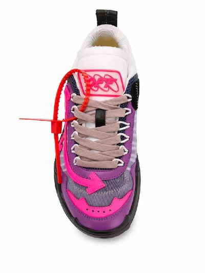 Shop Off-white Women's Purple Polyester Sneakers