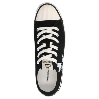 Shop Isabel Marant Women's Black Cotton Sneakers