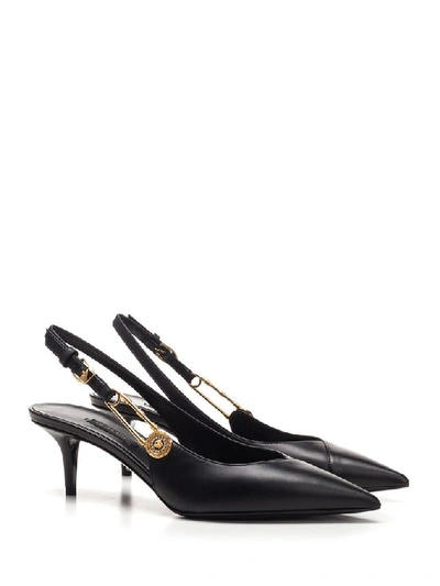 Shop Versace Black Sandals