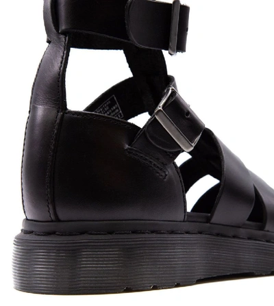 Shop Dr. Martens' Dr. Martens Men's Black Leather Sandals