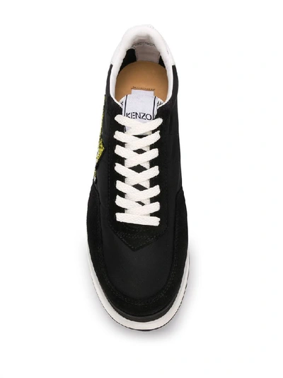 Shop Kenzo Women's Black Polyamide Sneakers