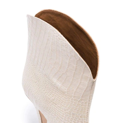 Shop Paris Texas White Leather Ankle Boots