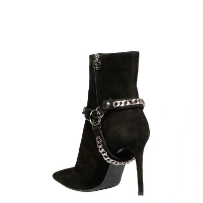 Shop Balmain Women's Black Suede Ankle Boots