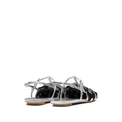 Shop Prada Silver Sandals