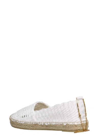 Shop Stella Mccartney Women's White Fabric Espadrilles