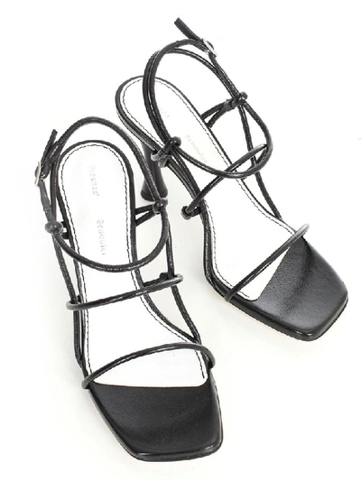 Shop Proenza Schouler Black Leather Sandals