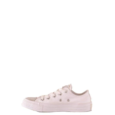 Shop Converse Women's White Fabric Sneakers
