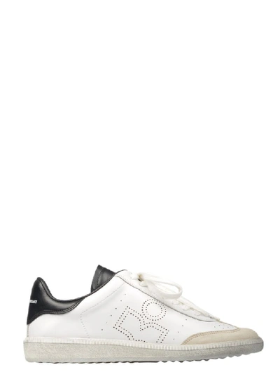 Shop Isabel Marant Women's White Leather Sneakers