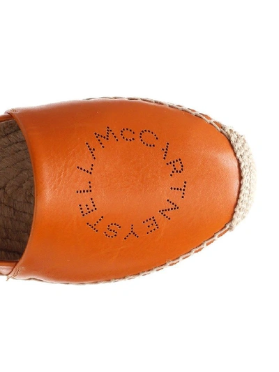 Shop Stella Mccartney Orange Espadrilles