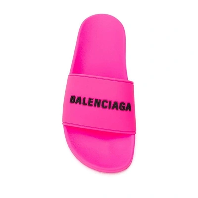 Shop Balenciaga Fuchsia Sandals