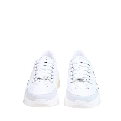 Shop Dsquared2 Women's White Leather Sneakers