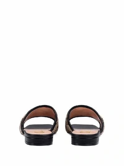 Shop Gucci Beige Leather Sandals