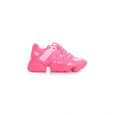 Shop Junya Watanabe Pink Polyurethane Sneakers
