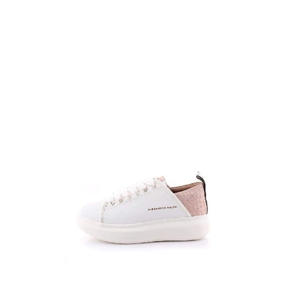 Shop Alexander Smith Women's White Leather Sneakers