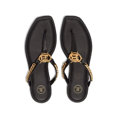 Shop Balmain Black Sandals