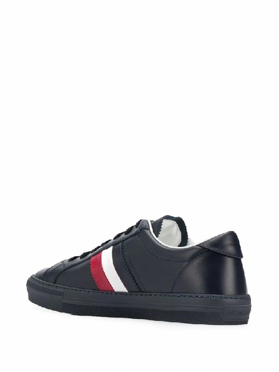 Shop Moncler Blue Sneakers