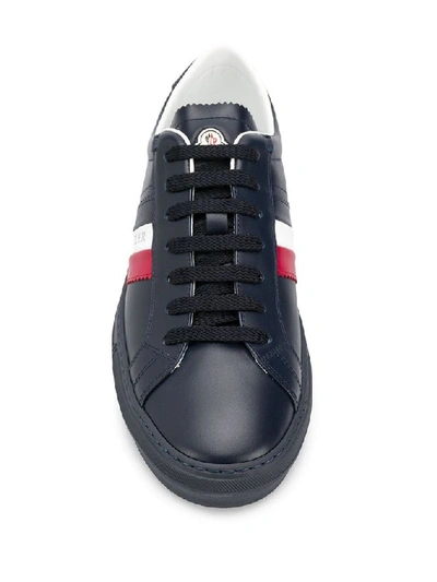 Shop Moncler Blue Sneakers