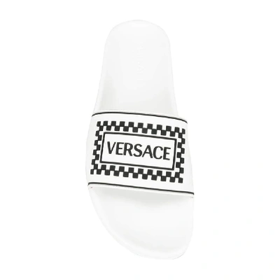 Shop Versace White Sandals