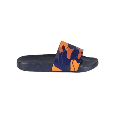 Shop Valentino Blue Rubber Sandals