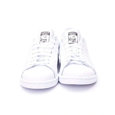 Shop Adidas Originals White Leather Sneakers