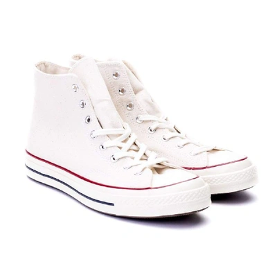 Shop Converse Men's White Fabric Hi Top Sneakers