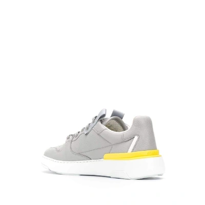 Shop Givenchy Grey Leather Sneakers