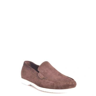 Shop Fratelli Rossetti Men's Brown Suede Loafers