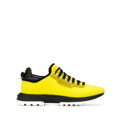 Shop Givenchy Yellow Polyamide Sneakers