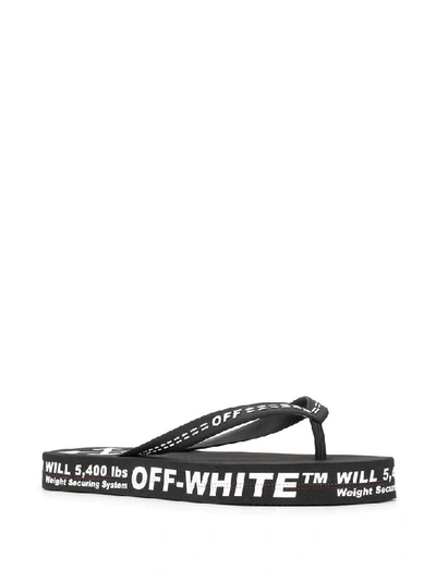 Shop Off-white Black Flip Flops
