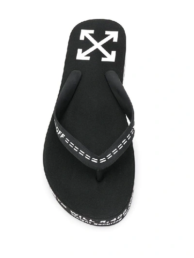 Shop Off-white Black Flip Flops