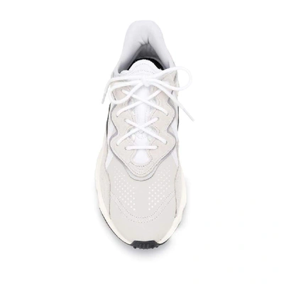 Shop Adidas Originals Grey Leather Sneakers