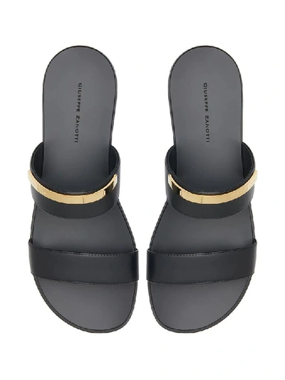 Shop Giuseppe Zanotti Design Black Sandals