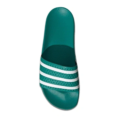 Shop Adidas Originals Adidas Women's Green Rubber Sandals
