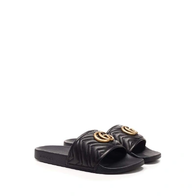 Shop Gucci Black Sandals