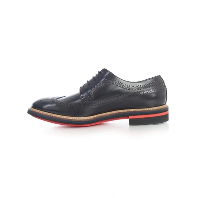 Shop Paul Smith Blue Leather Lace-up Shoes