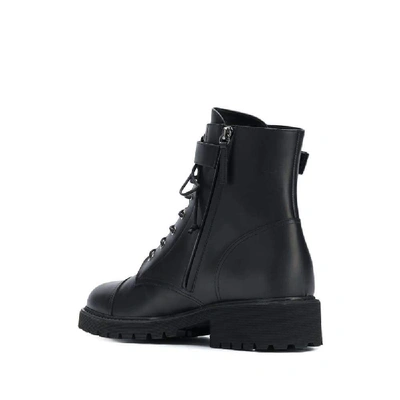 Shop Giuseppe Zanotti Black Leather Ankle Boots