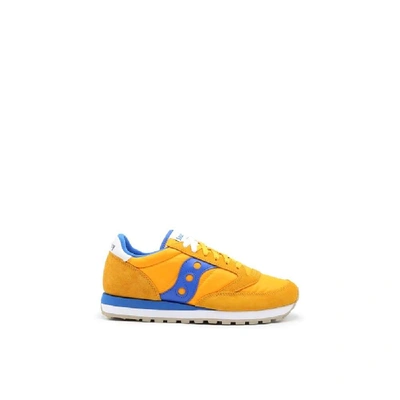 Shop Saucony Men's Yellow Suede Sneakers