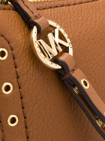 Shop Michael Kors Women's Brown Leather Shoulder Bag