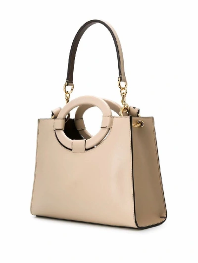 Shop Fendi Women's Beige Leather Handbag