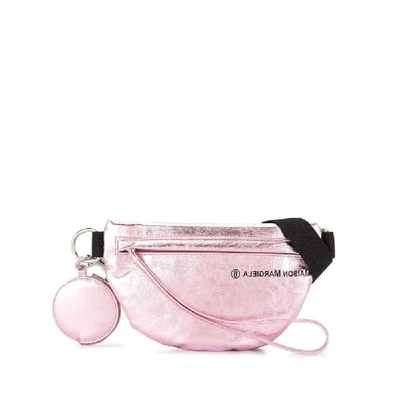 Shop Maison Margiela Pink Polyester Belt Bag