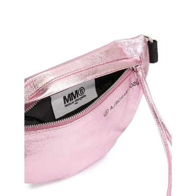 Shop Maison Margiela Pink Polyester Belt Bag