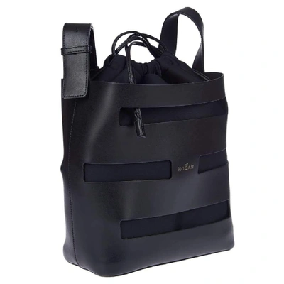 Shop Hogan Women's Black Leather Shoulder Bag