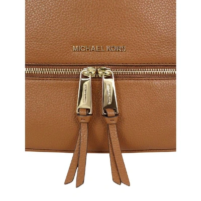 Shop Michael Kors Women's Brown Leather Backpack