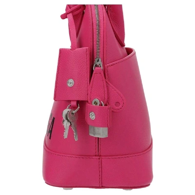 Shop Balenciaga Fuchsia Leather Handbag