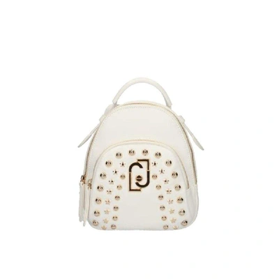 Shop Liu •jo Liu Jo Women's White Faux Leather Backpack