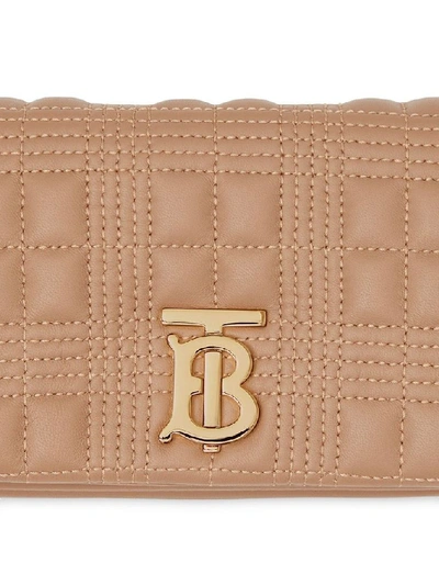 Shop Burberry Beige Leather Belt Bag