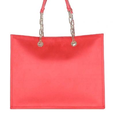 Shop Elisabetta Franchi Women's Pink Faux Leather Tote