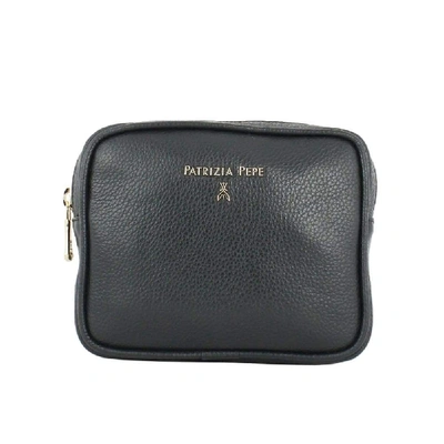 Shop Patrizia Pepe Women's Black Faux Leather Pouch