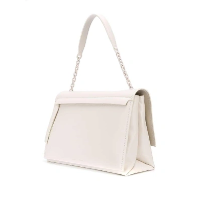 Shop Off-white Women's White Leather Shoulder Bag